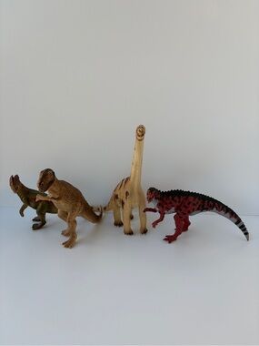 Dinosaur Figures Lot 3 Schleich & 1 Battatt